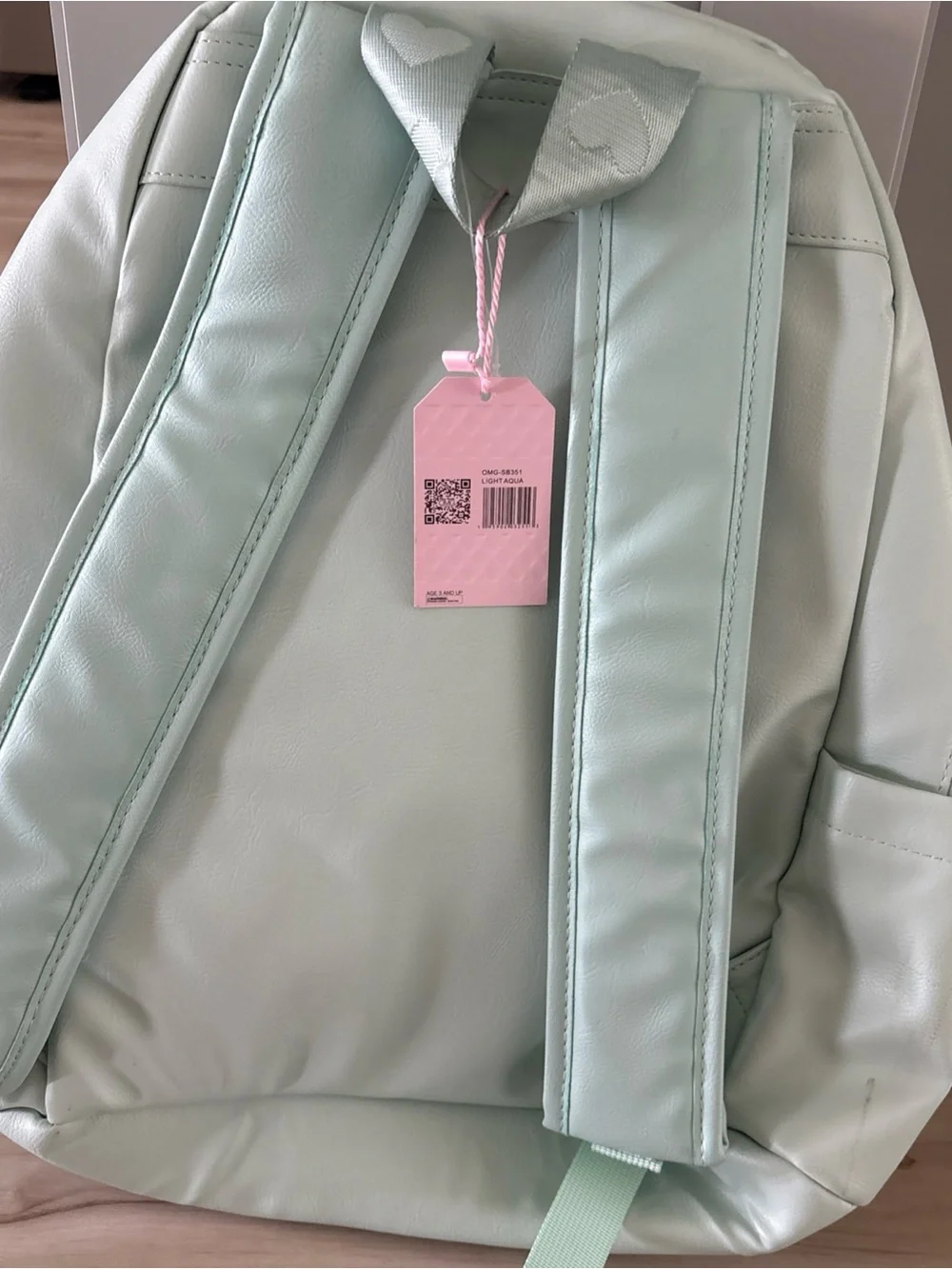Woven Mint Green Women’s Backpack